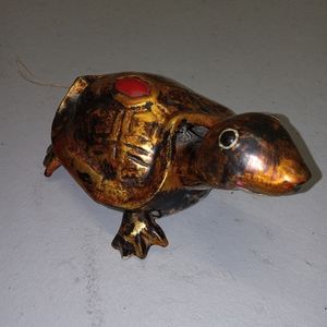 Antique decorative wood turtle